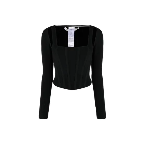 DION LEE Crop Tops Women's Black