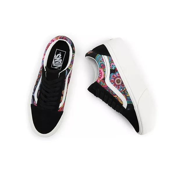 Vans Old Skool Stackform 'Black Pink Blue'-3