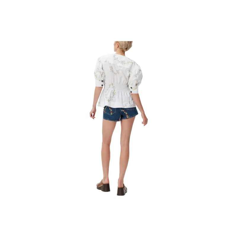 GANNI Shirts Women's White-1