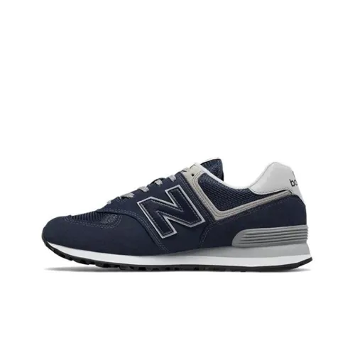 New Balance NB 574 Cushioned Slip-Resistant Abrasion-Resistant Low-Top Casual Running Shoes Unisex Marine
