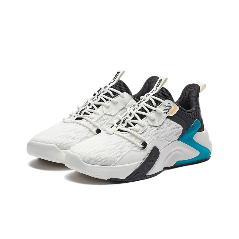 361° Anti Slip And Wear Resistant Lightweight Low Top Casual Shoes Men's White Black-2