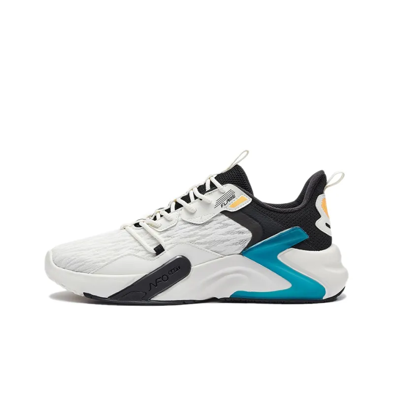 361° Anti Slip And Wear Resistant Lightweight Low Top Casual Shoes Men's White Black-0