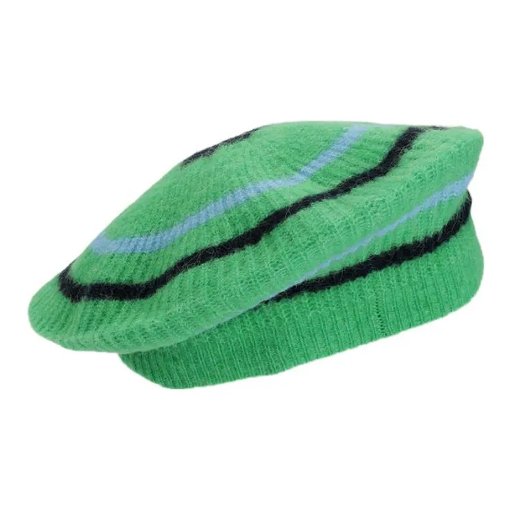 GANNI Berets Women's Green-0