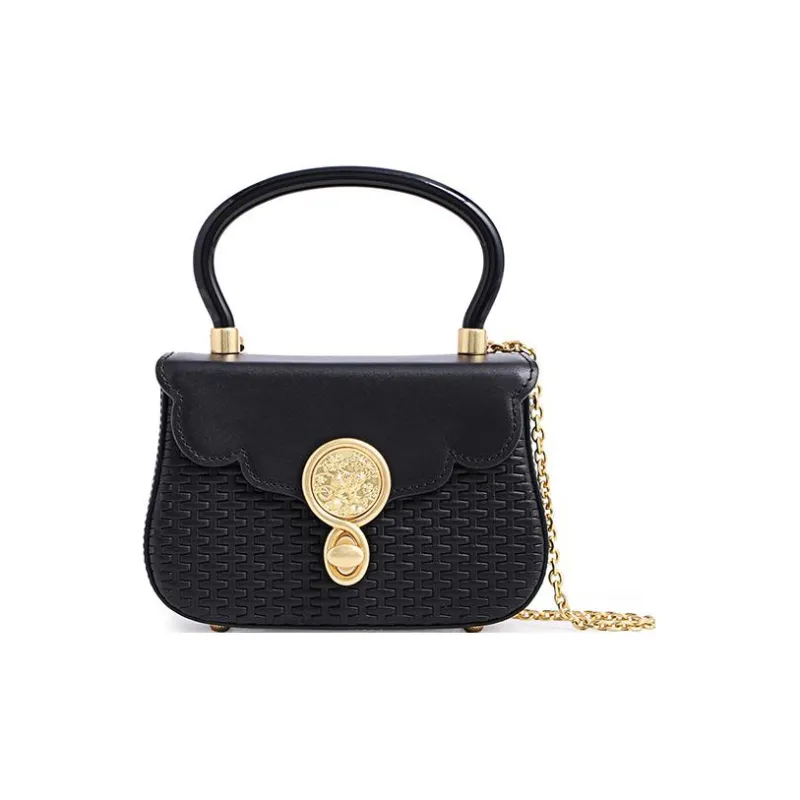 FION Cow Leather Handbag, Small Square Bag, Shoulder Bag, Crossbody Bag Regular Women's-0