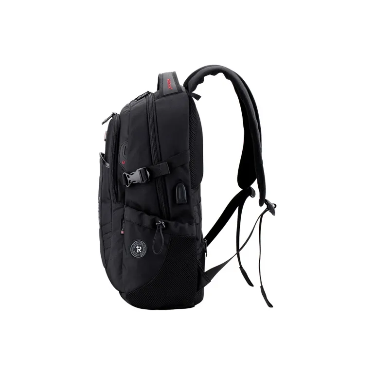 RUIGOR Oxford Laptop Backpack Regular Unisex Black-4