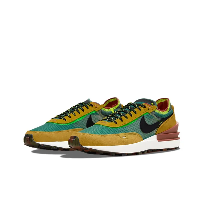 Nike Waffle One Se Golden Moss-2