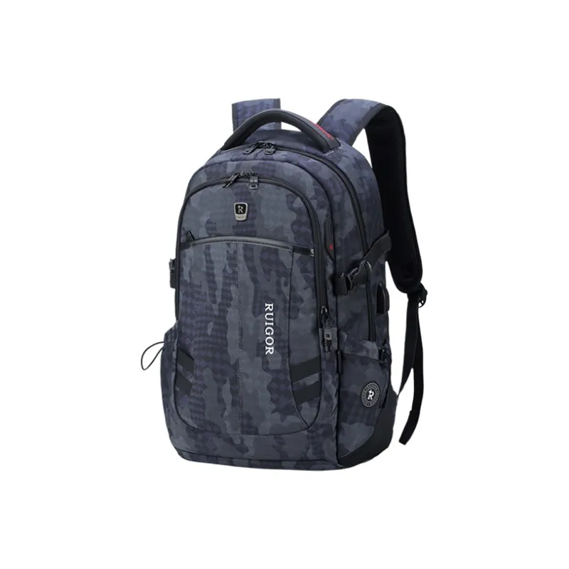 RUIGOR Oxford Laptop Backpack Regular Unisex Black-16