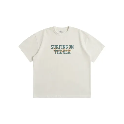 Evi Stub T-Shirts Men Moon White