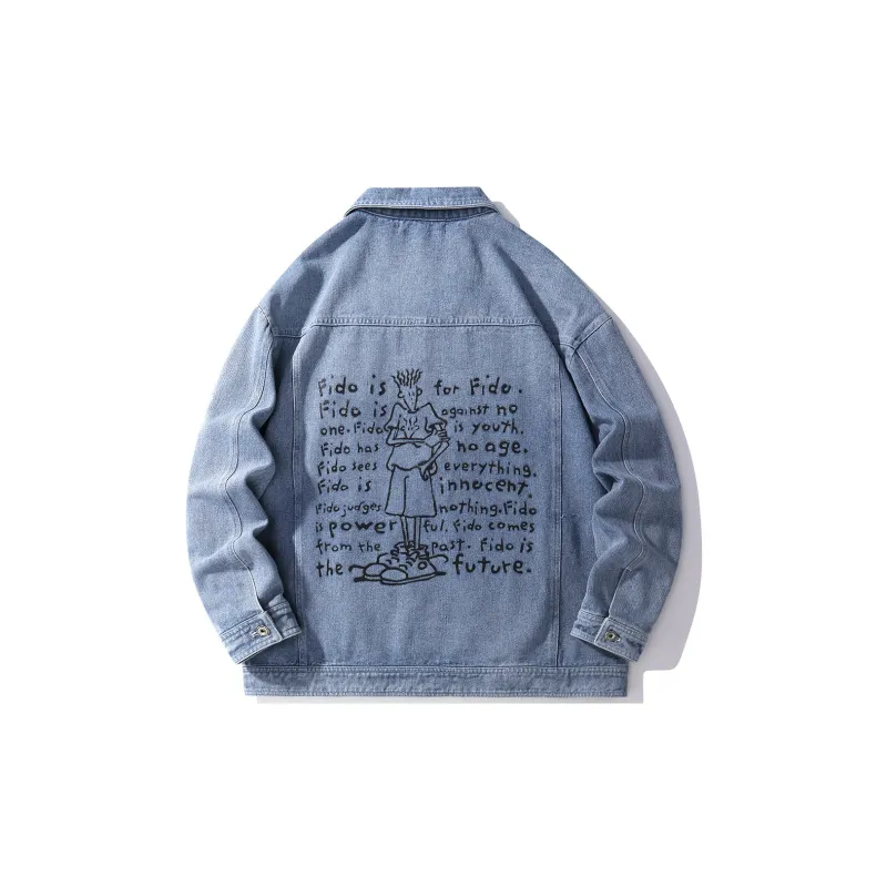 FIDO DIDO Denim Jackets Unisex-1