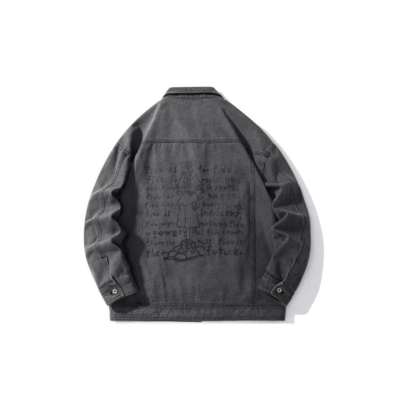 FIDO DIDO Denim Jackets Unisex-6