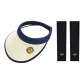 Navy Blue/Beige Hat+Black Cooling Arm Sleeves