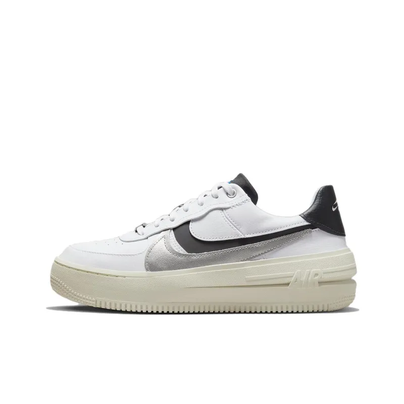 Nike Air Force 1 PLT.AF.ORM White Metallic Silver Black Women's-0