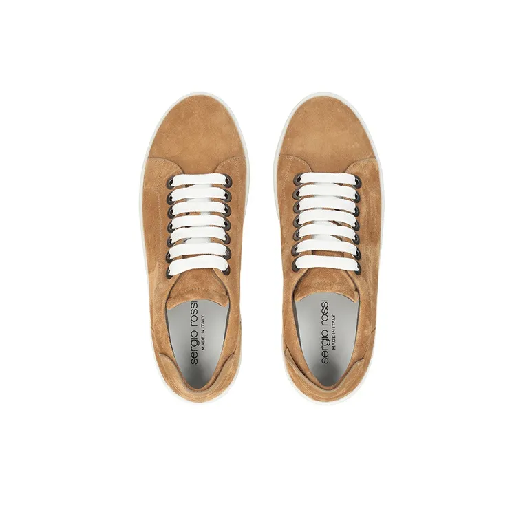 SERGIO ROSSI Sr1 Low-Top Skateboard Shoes Men's Brown-4