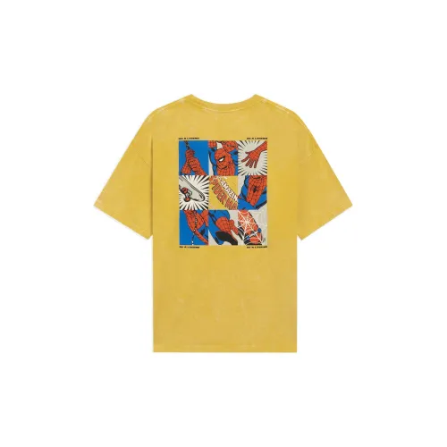 Marvel X LINING Disney T-Shirts Unisex Mandarin Orange Yellow