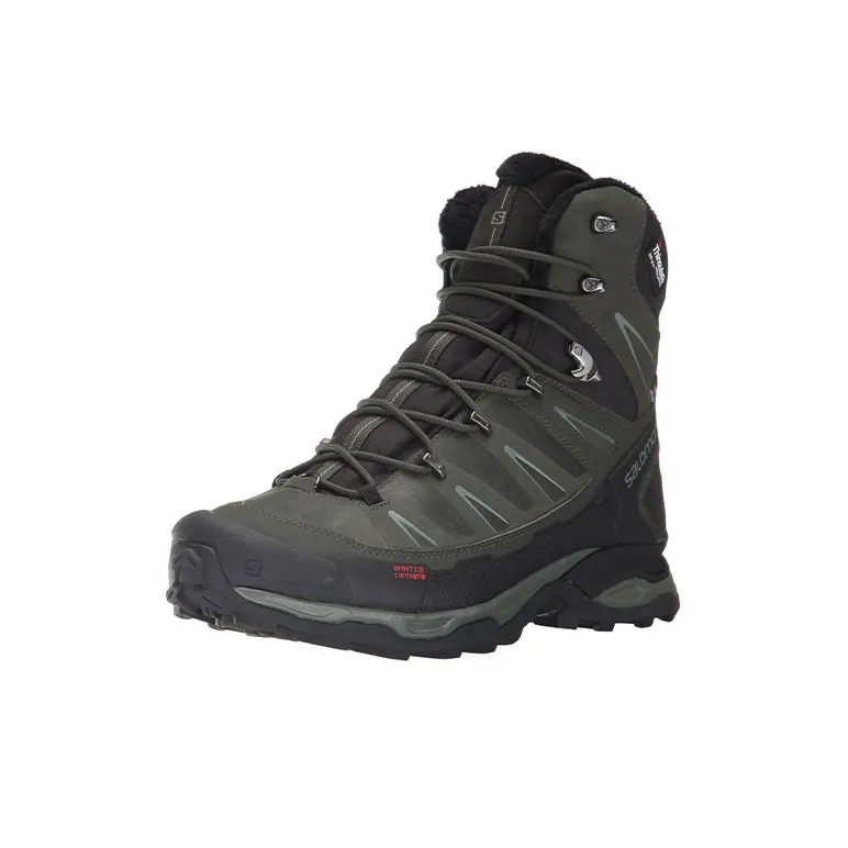 SALOMON X Ultra 4 Winter Cs Anti-Slip Wear-Resistant High-Top Outdoor Shoes Black-2