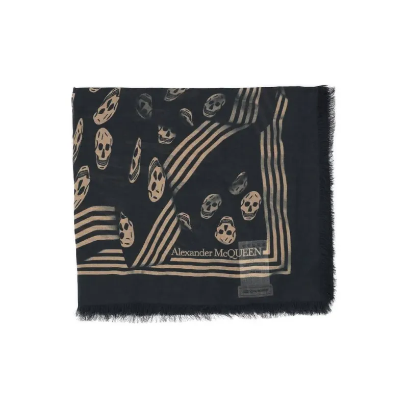 Alexander McQueen Silk Scarves Men's-1