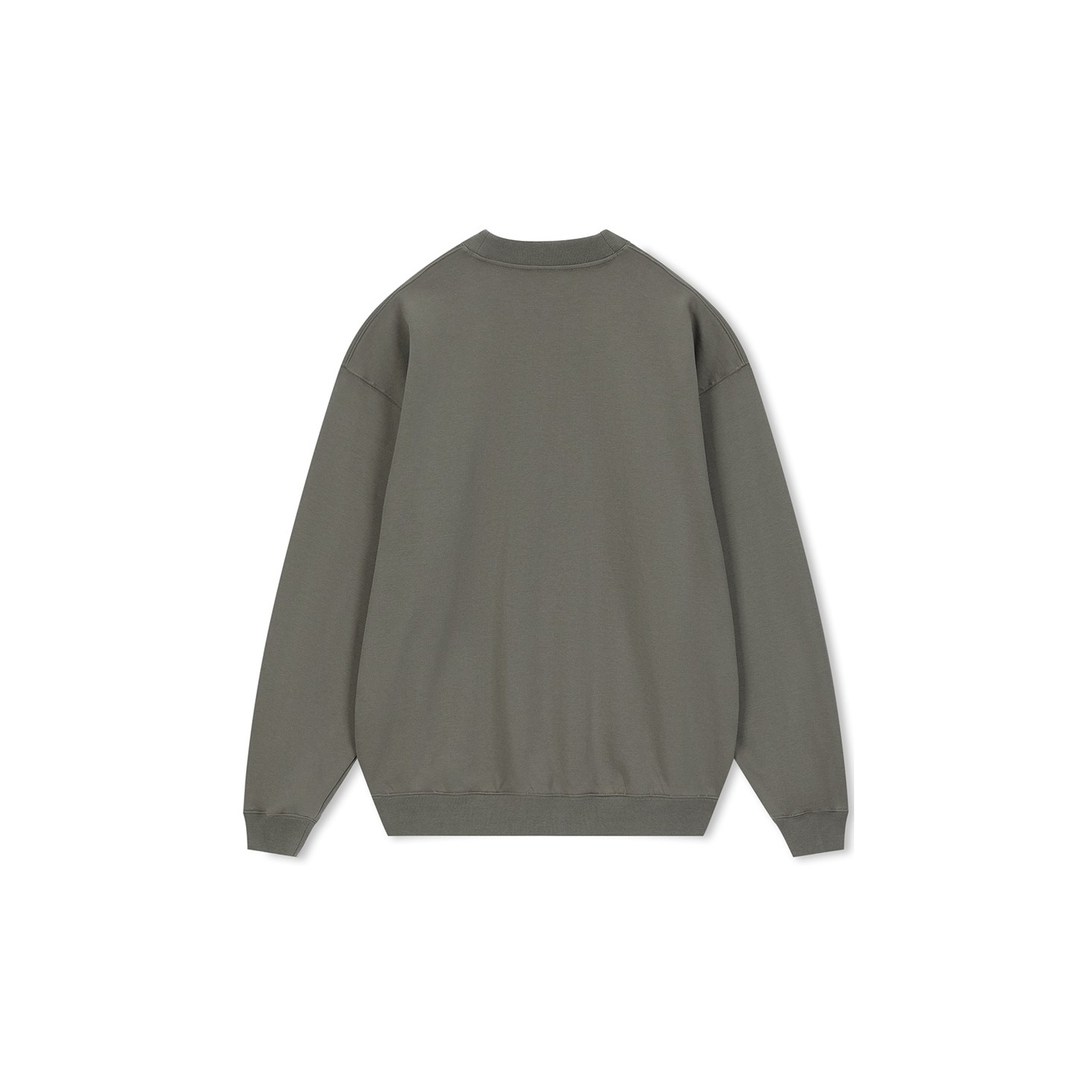 ★SLOW ACID★ Teens Sweatshirt Melange Light Grey Majana - Grey Melange - Grey sweatshirt with chinese symbol