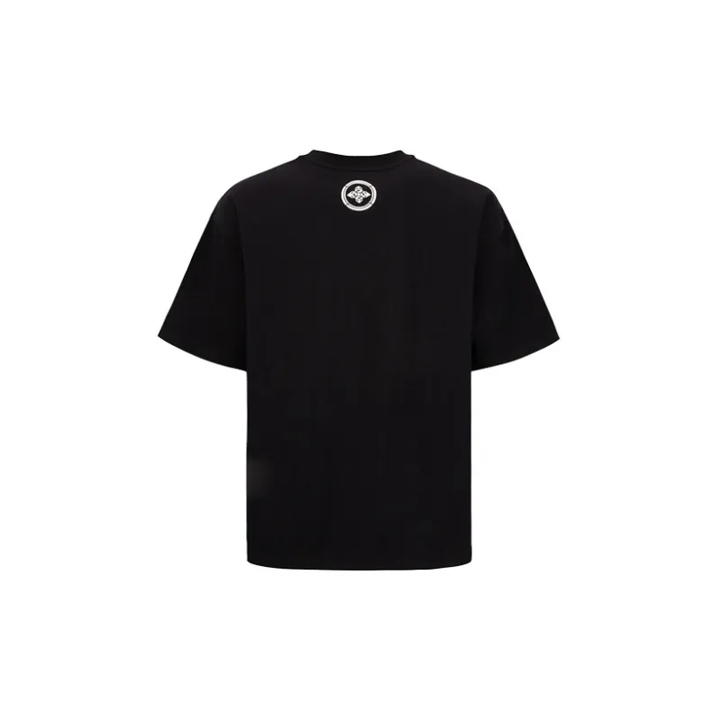EVISU SS22 Straight T Shirt Men's Black-1