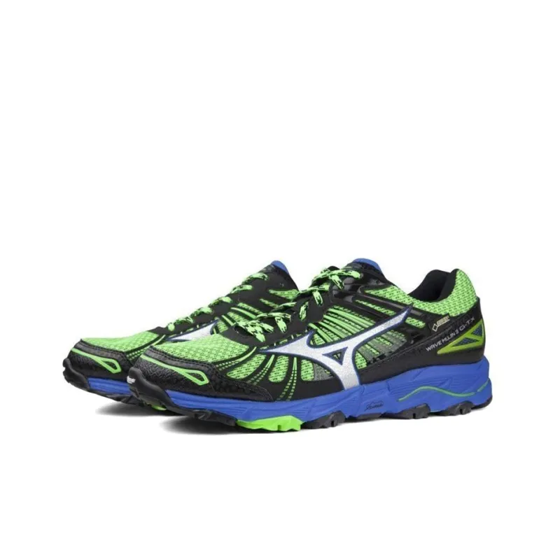 Mizuno Wave Mujin 3 Gtx Low Tops Wear resistant Green Blue-2