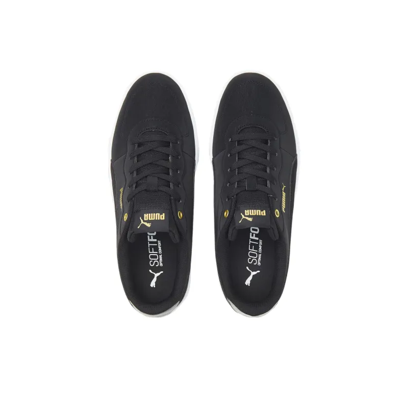 PUMA Skye Clean Raw Metallic Anti-Slip And Wear-Resistant Lightweight Low-Top Skateboard Shoes Women's Black White-2