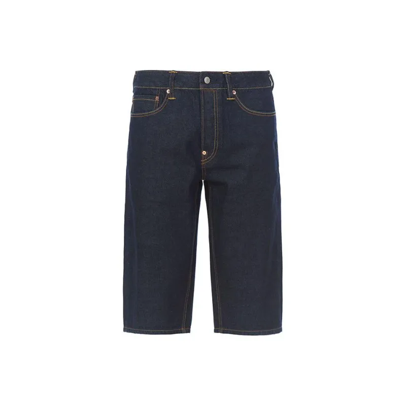 EVISU Fitted Shorts Men's Denim Blue-1