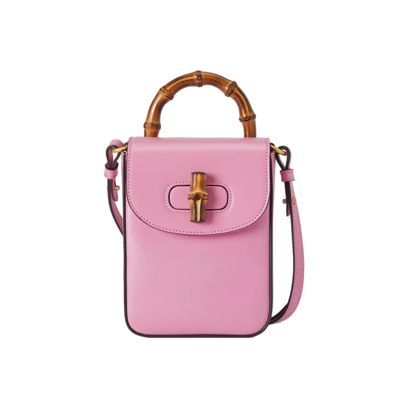 GUCCI Leather Backpack Mini Women's Pink-1