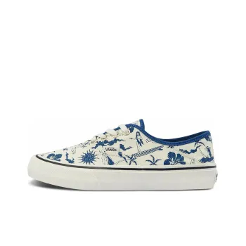 Vans Authentic Low Tops Casual Skateboarding Shoes Unisex Beige Blue