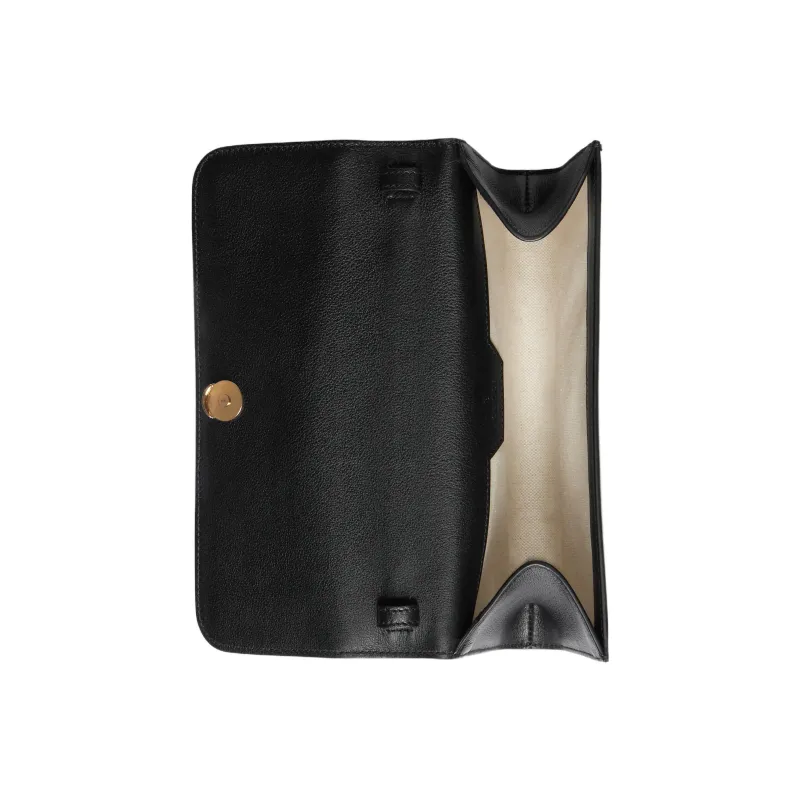 GUCCI Diana Leather Small Square Bag Handbag Shoulder Bag Crossbody Bag Small Size Women's Black-6