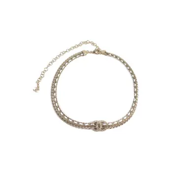 CHANEL Necklaces Women's Gold