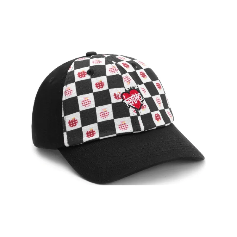 KENMO Baseball Caps Unisex Black White Red-1