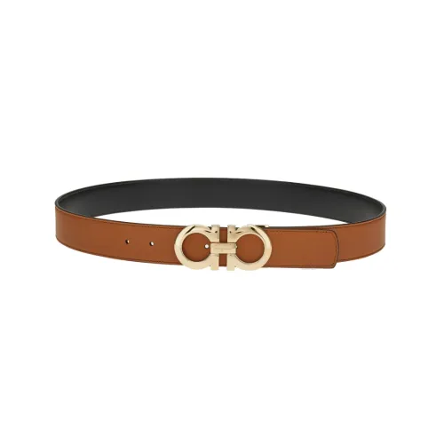 Ferragamo Leather Belts Men Amber