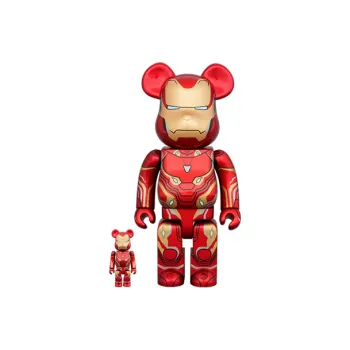 Bearbrick x Marvel Iron Mark 50 100% & 400% Set Man 