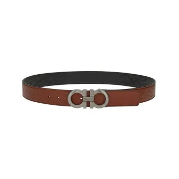 Ferragamo Gancini Leather Belt