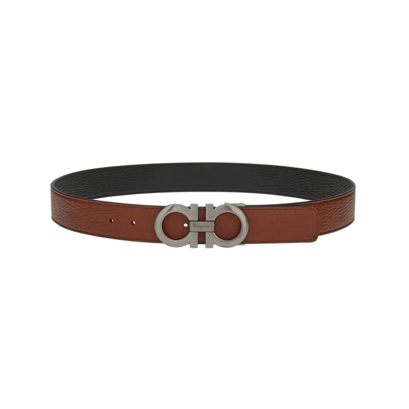 Ferragamo Gancini Leather Belt-0
