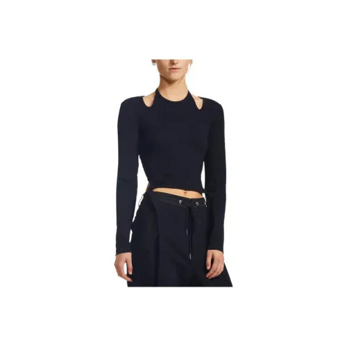 DION LEE Crop Tops Women's Black