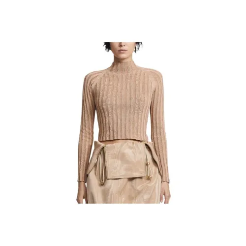 DION LEE Crop Tops Women's Flesh