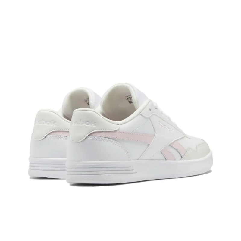 Reebok Royal Techque T Anti-Slip Wear-Resistant Low-Top Skateboard Shoes Women's White Brown Pink-3