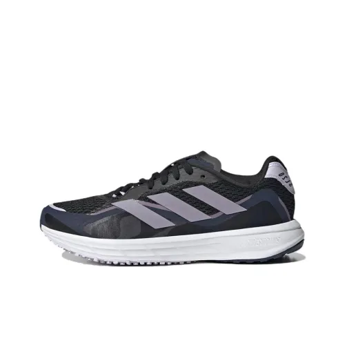 Marimekko X Adidas SL20 Series Running Shoes Women's Low-Top Black/Purple