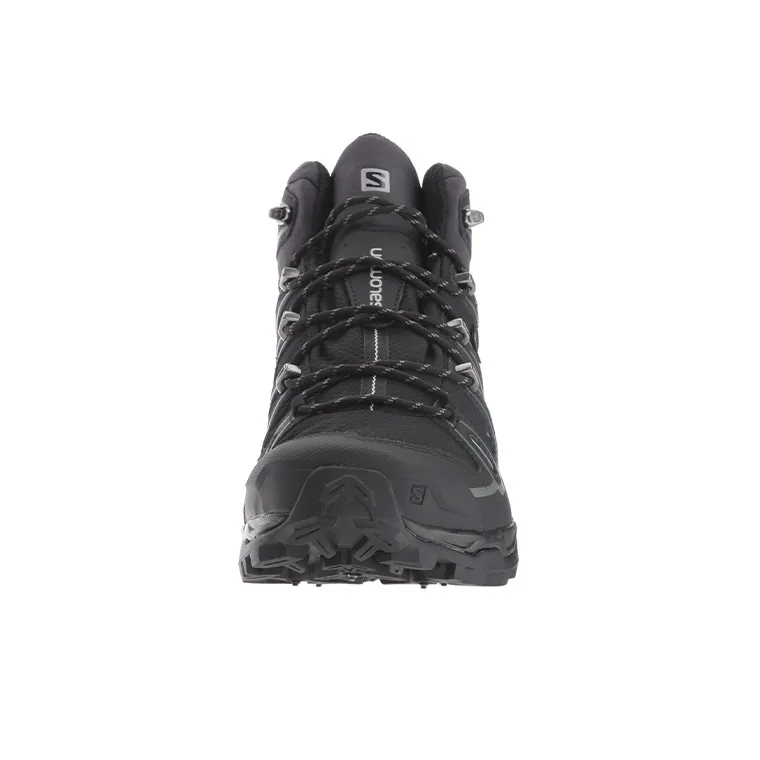 SALOMON X Ultra 3 Mid Spikes GTX Durable Breathable Mid-Top Outdoor Shoes Black-4
