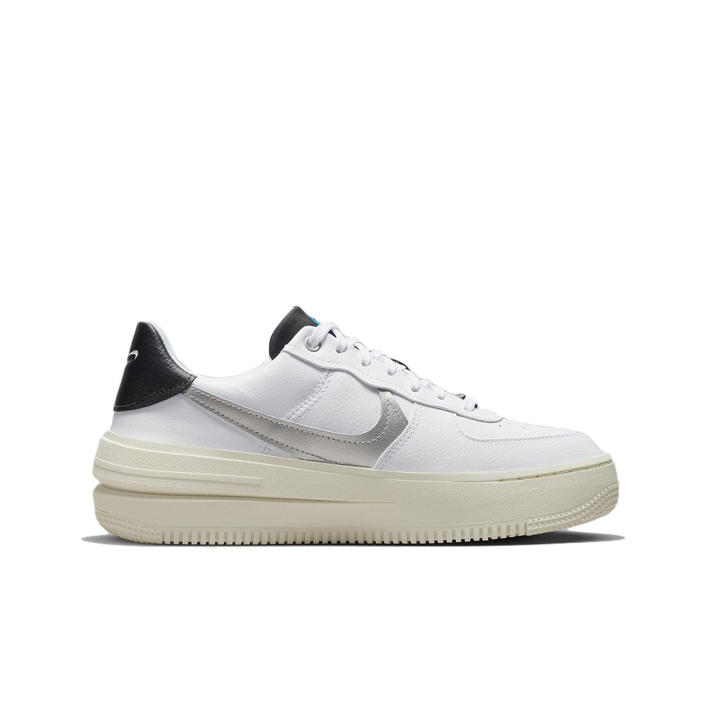 Nike Air Force 1 PLT.AF.ORM White Metallic Silver Black