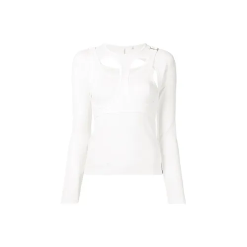 DION LEE Crop Tops Women's White