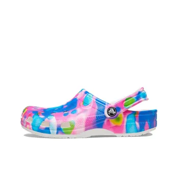 Crocs Classic Beach Sandals Unisex Blue Pink