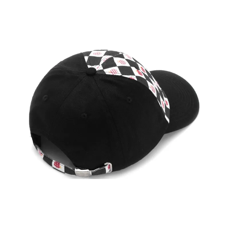 KENMO Baseball Caps Unisex Black White Red-5