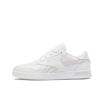 Reebok Royal Techque T Anti-Slip Wear-Resistant Low-Top Skateboard Shoes Women's White Brown Pink