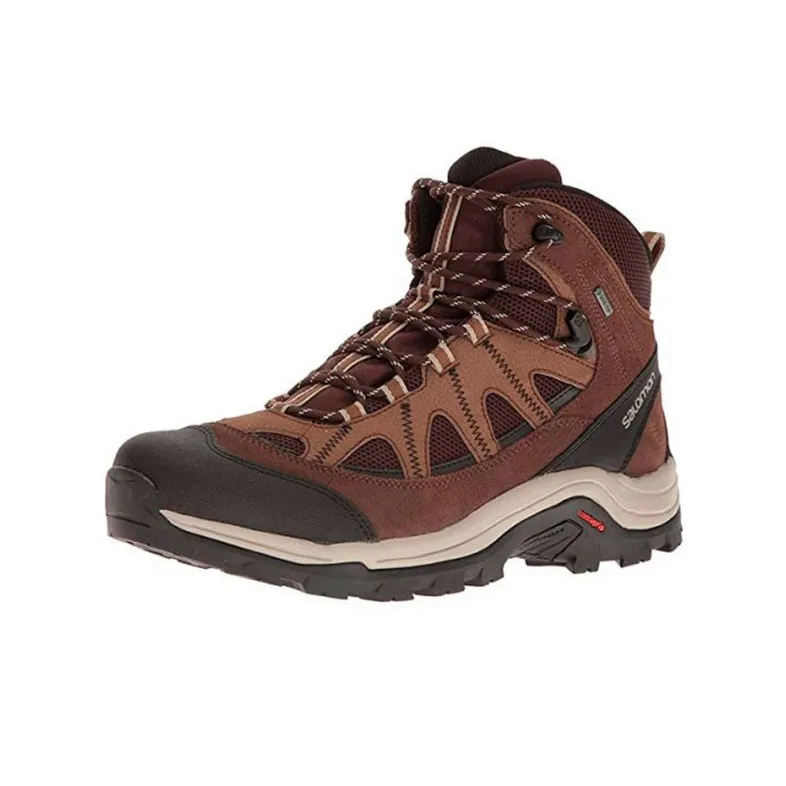 SALOMON Gore-Te Authentic Ltr Anti-Slip And Wear-Resistant Lightweight High-Top Outdoor Shoes Brown-2