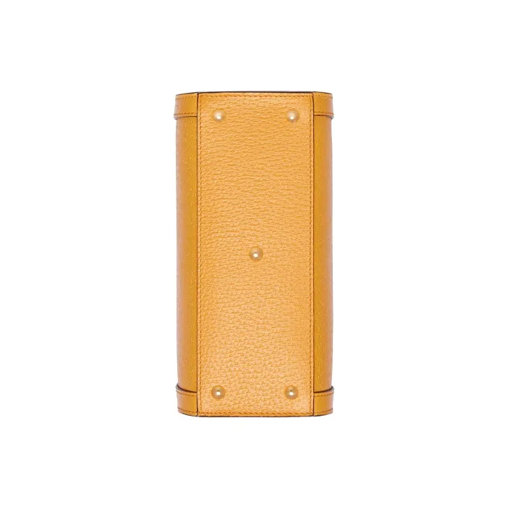 GUCCI Diana Leather Tote Bag Shopping Bag Handbag Mini Women's Orange-8