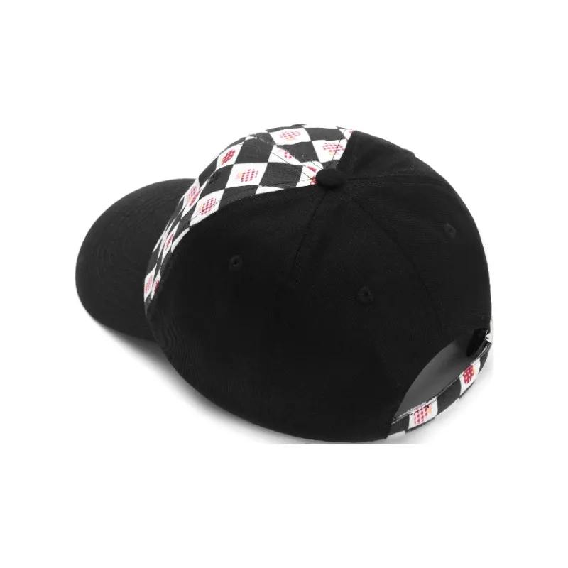 KENMO Baseball Caps Unisex Black White Red-4