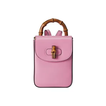 GUCCI Leather Backpack Mini Women's Pink