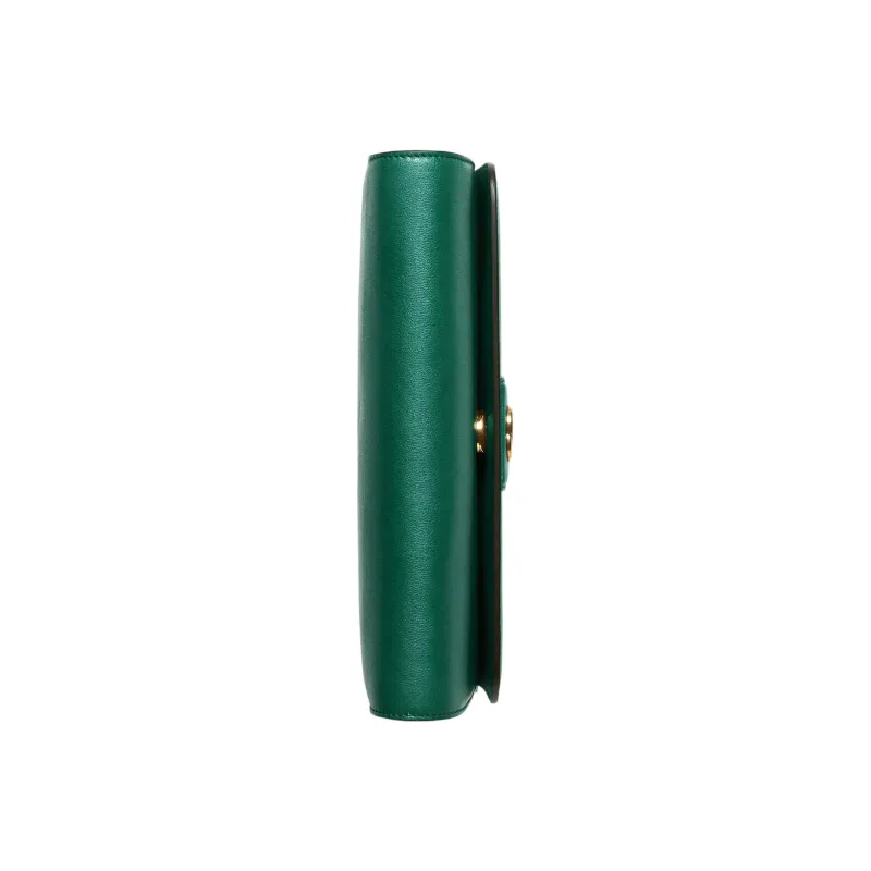 GUCCI Diana Leather Handbag Shoulder Bag Crossbody Bag Small Size Women's Green-5
