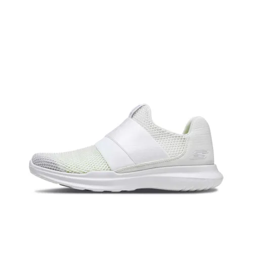 Skechers Go Run Princess Cushioning Anti-Slip And Wear-Resistant Low-Top Running Shoes Women's White